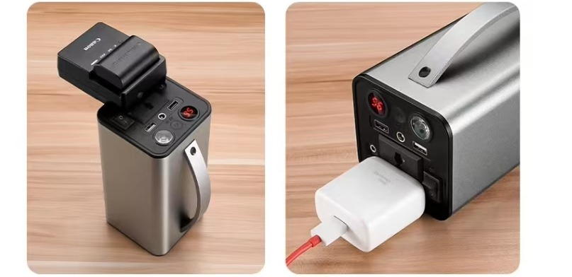 180Wh Power Station in Use: Charging Camera & Devices 180Wh Power Station in Use: Charging Camera & Devices