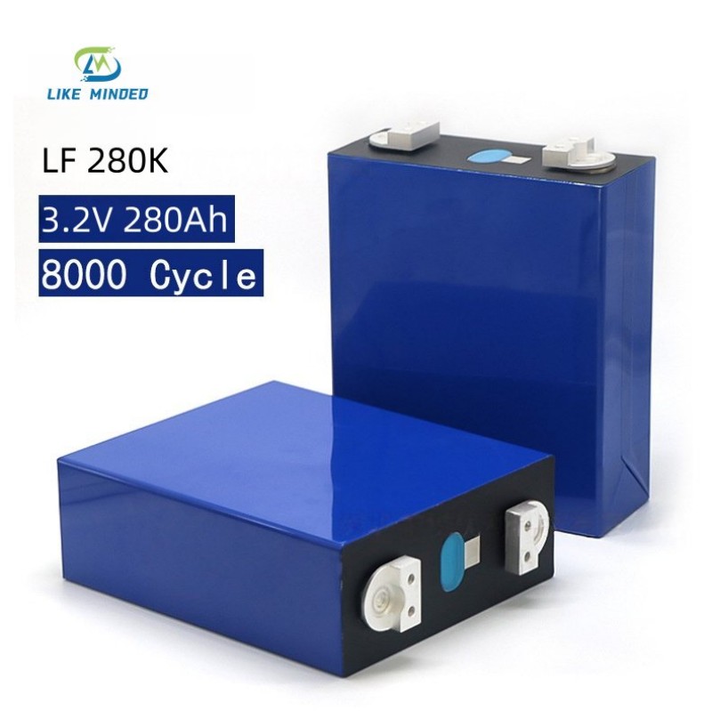 CE certified 3.2V 280Ah prismatic LiFePO4 battery cell