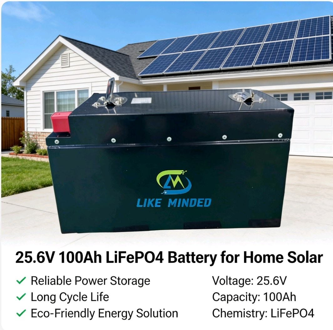 100Ah 25.6V off grid solar battery pack